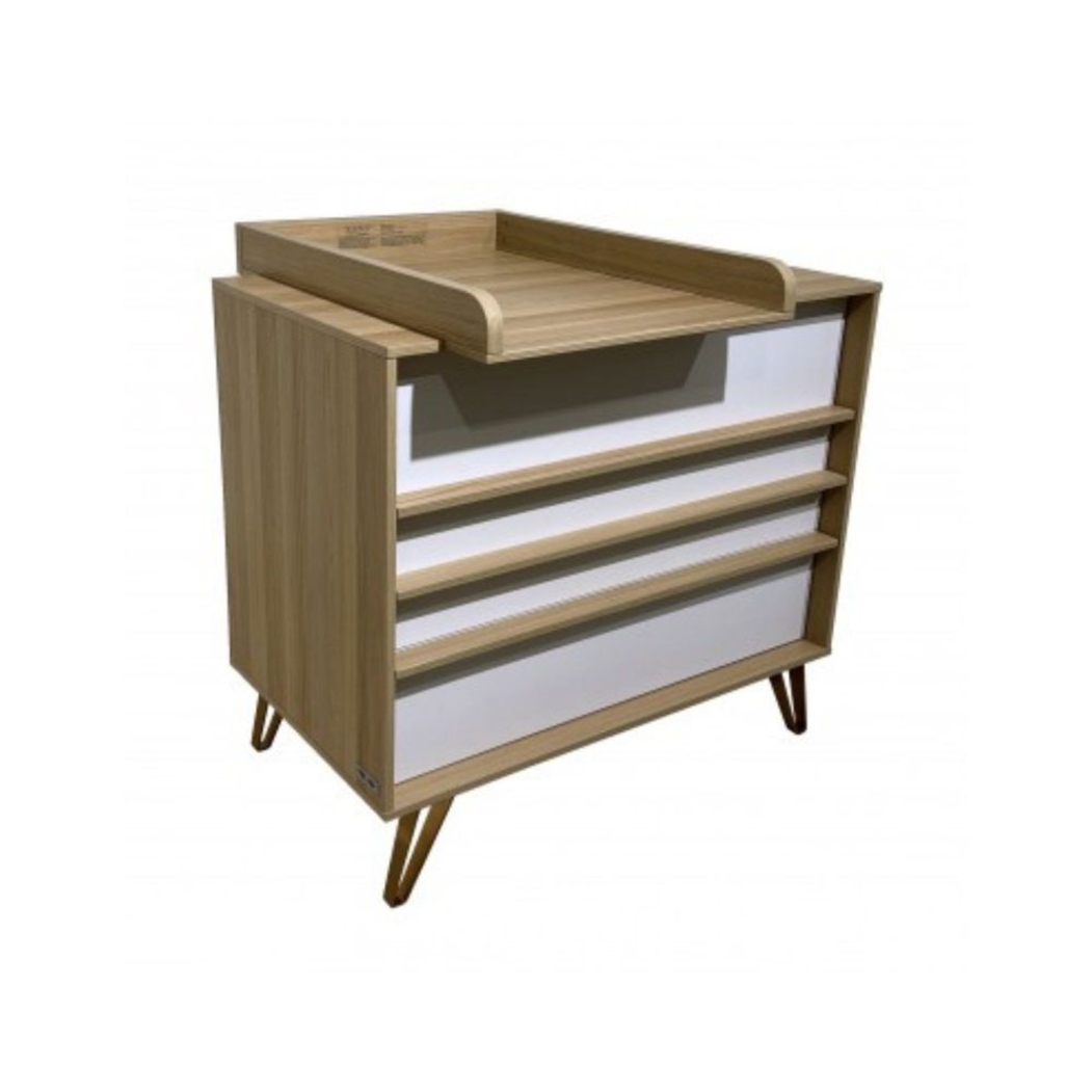 Cómoda com Muda-Fraldas Ikid Trieste Oak - Ikid - 8435587803584