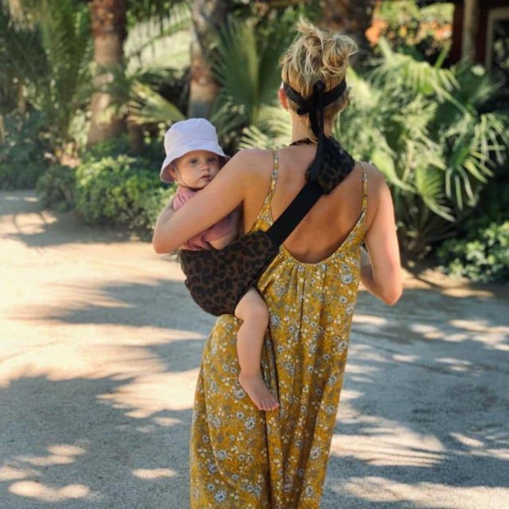 Porta-Bébes Wildride Print Brown Leopard - Wildride - 8720726081030