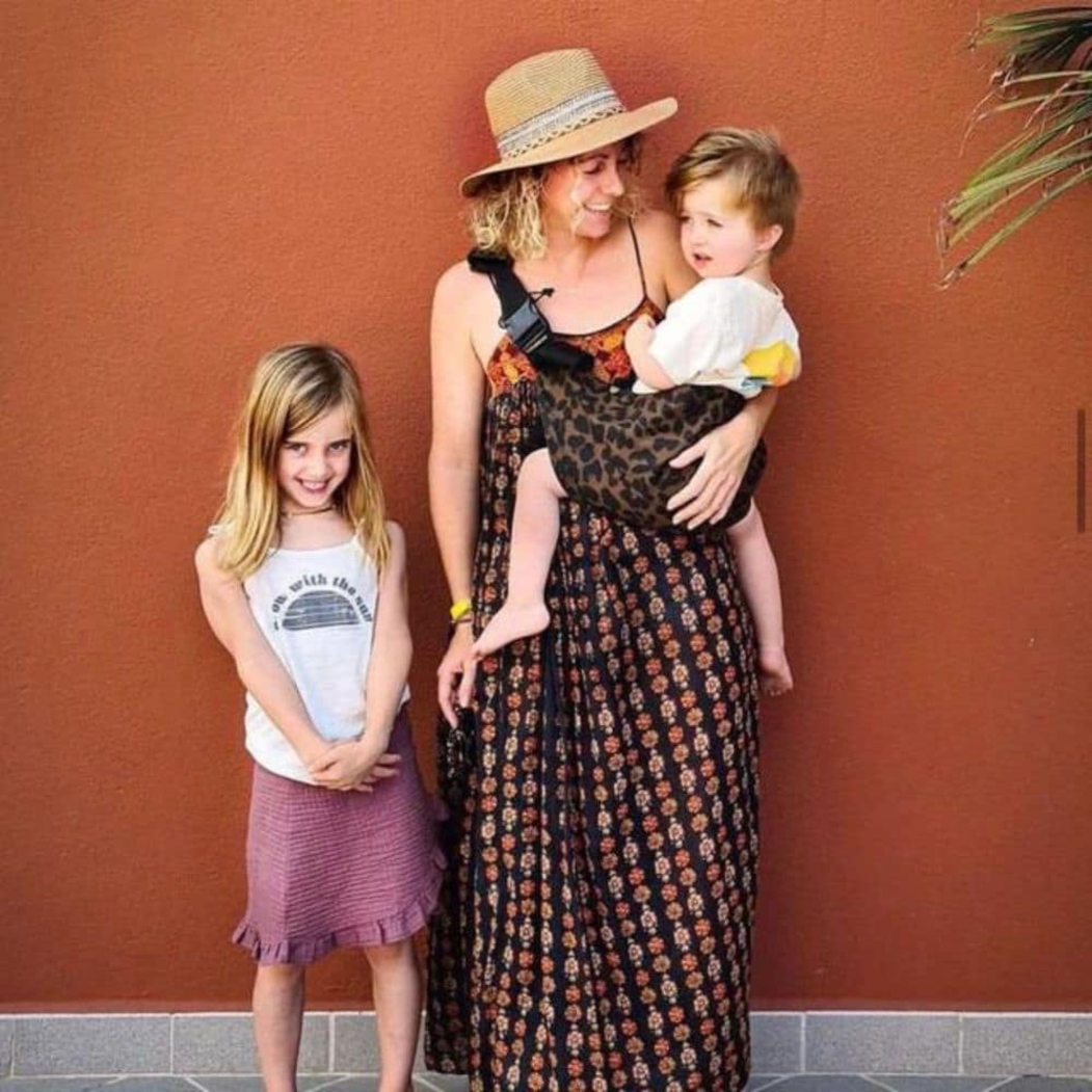 Porta-Bébes Wildride Print Brown Leopard - Wildride - 8720726081030