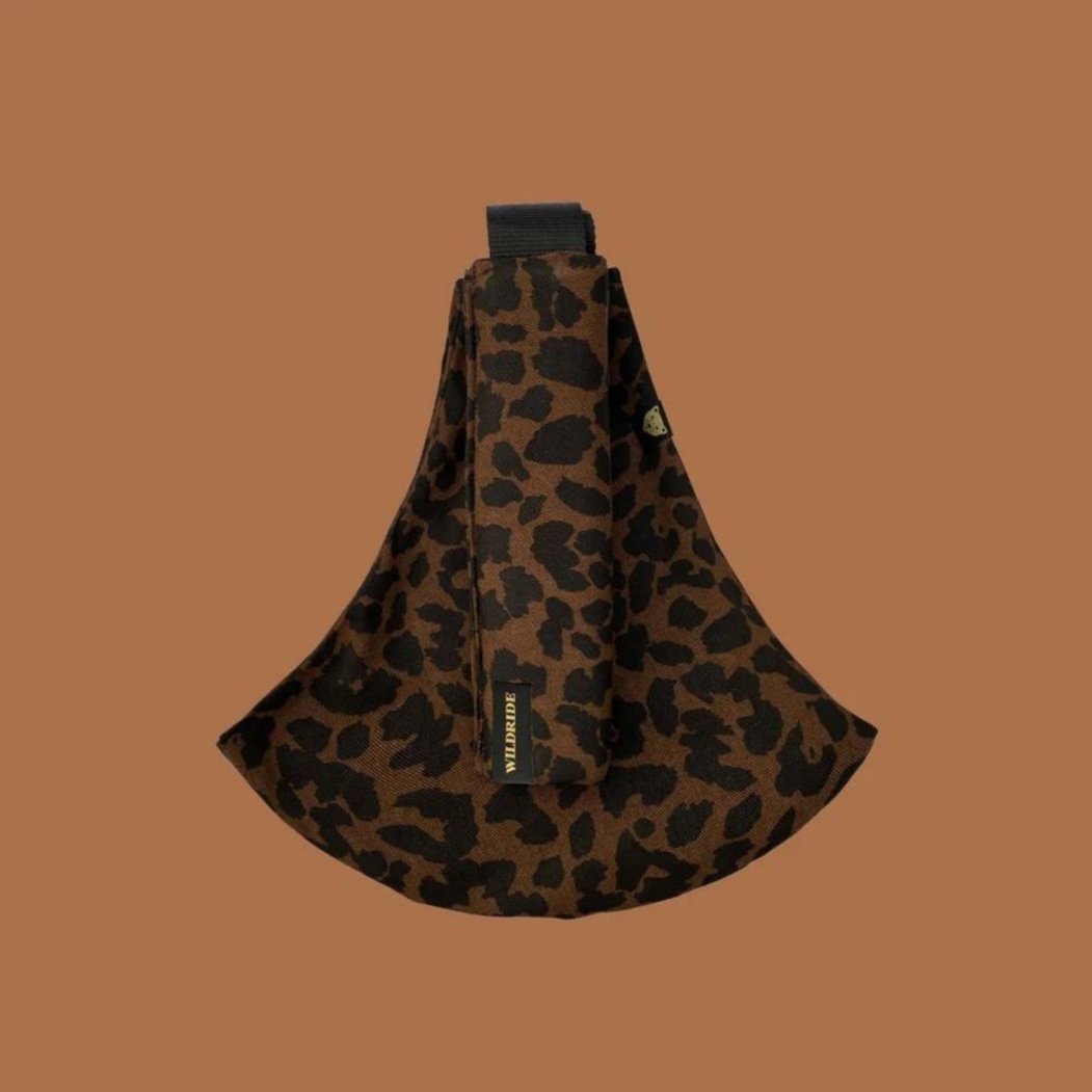 Porta-Bébes Wildride Print Brown Leopard - Wildride - 8720726081030