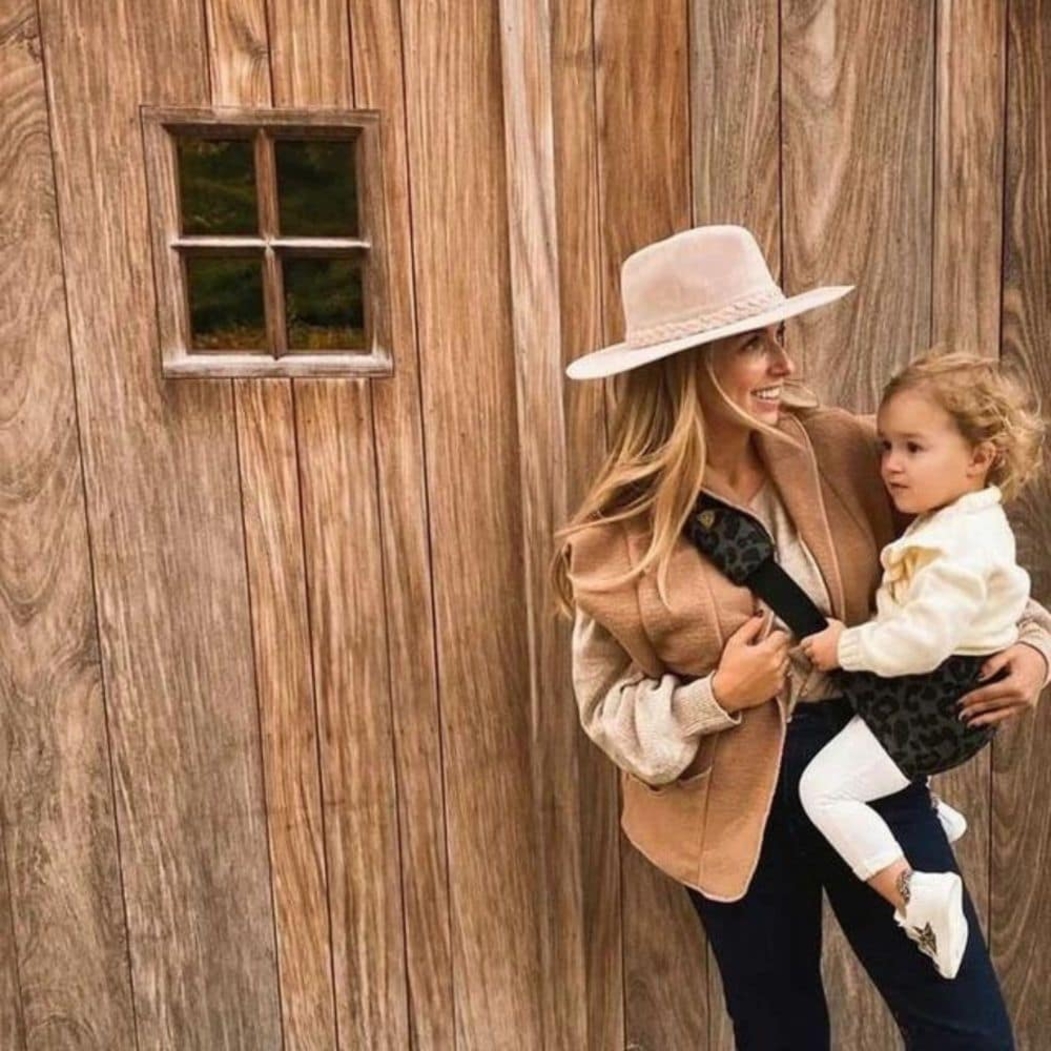 Porta-Bébes Wildride Print Grey Leopard - Wildride - 8720726081047