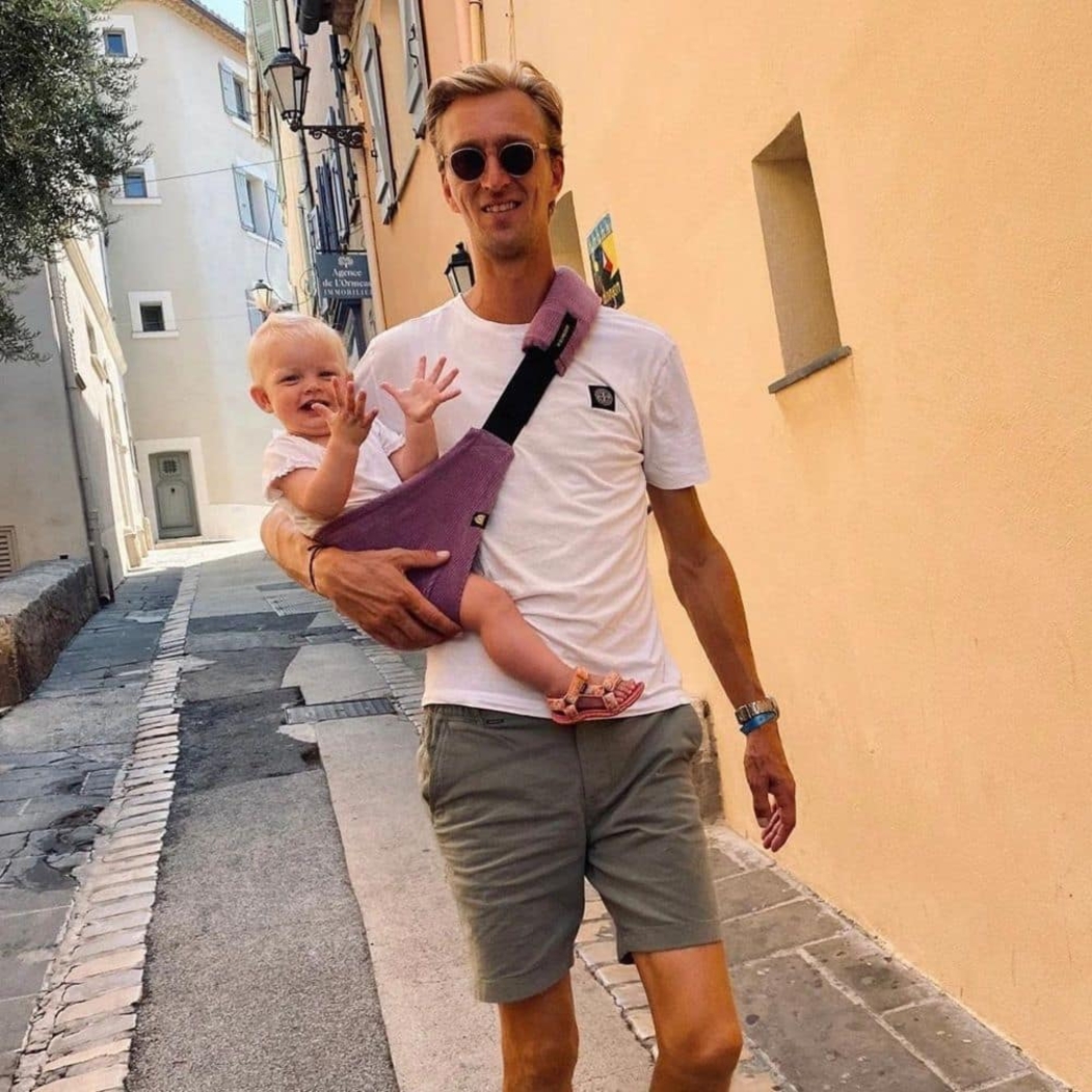 Porta-Bébes Wildride Bombazina Lilac - Wildride - 8720726081313