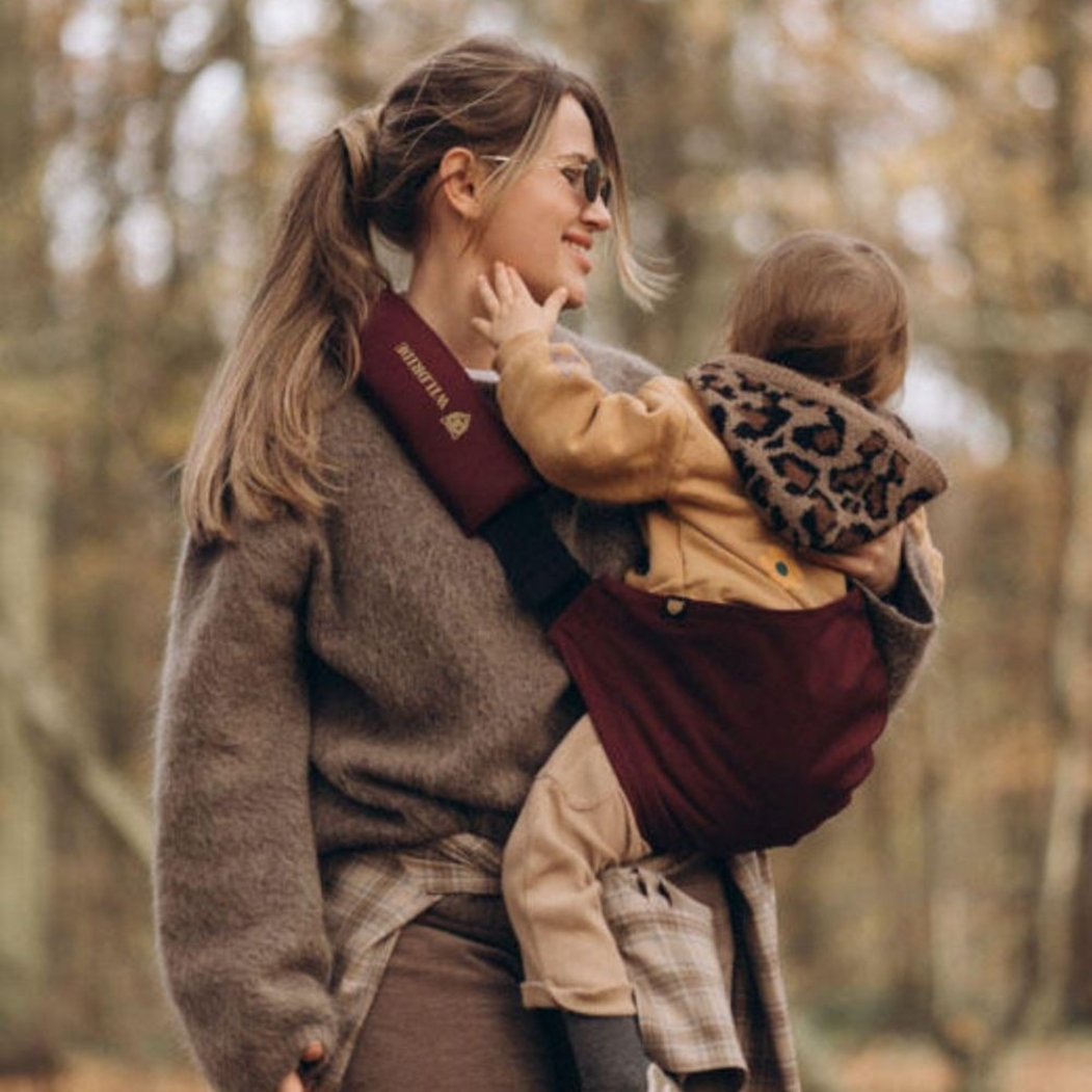 Porta-Bébes Wildride Main Merlot - Wildride - 8721154240129