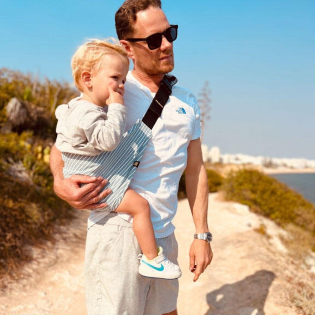 Porta-Bébes Wildride Main Denim Stripe - Wildride - 8721154240099