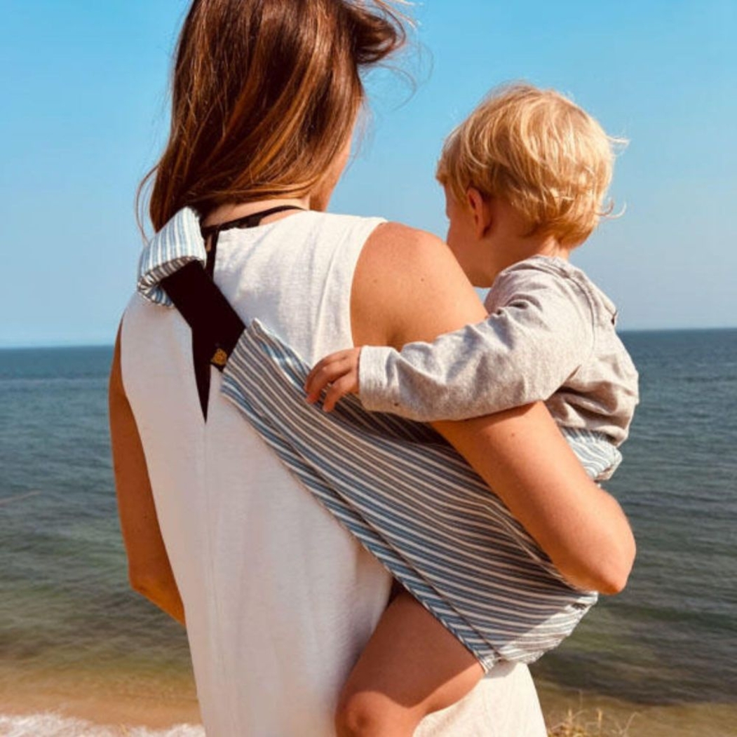 Porta-Bébes Wildride Main Denim Stripe - Wildride - 8721154240099